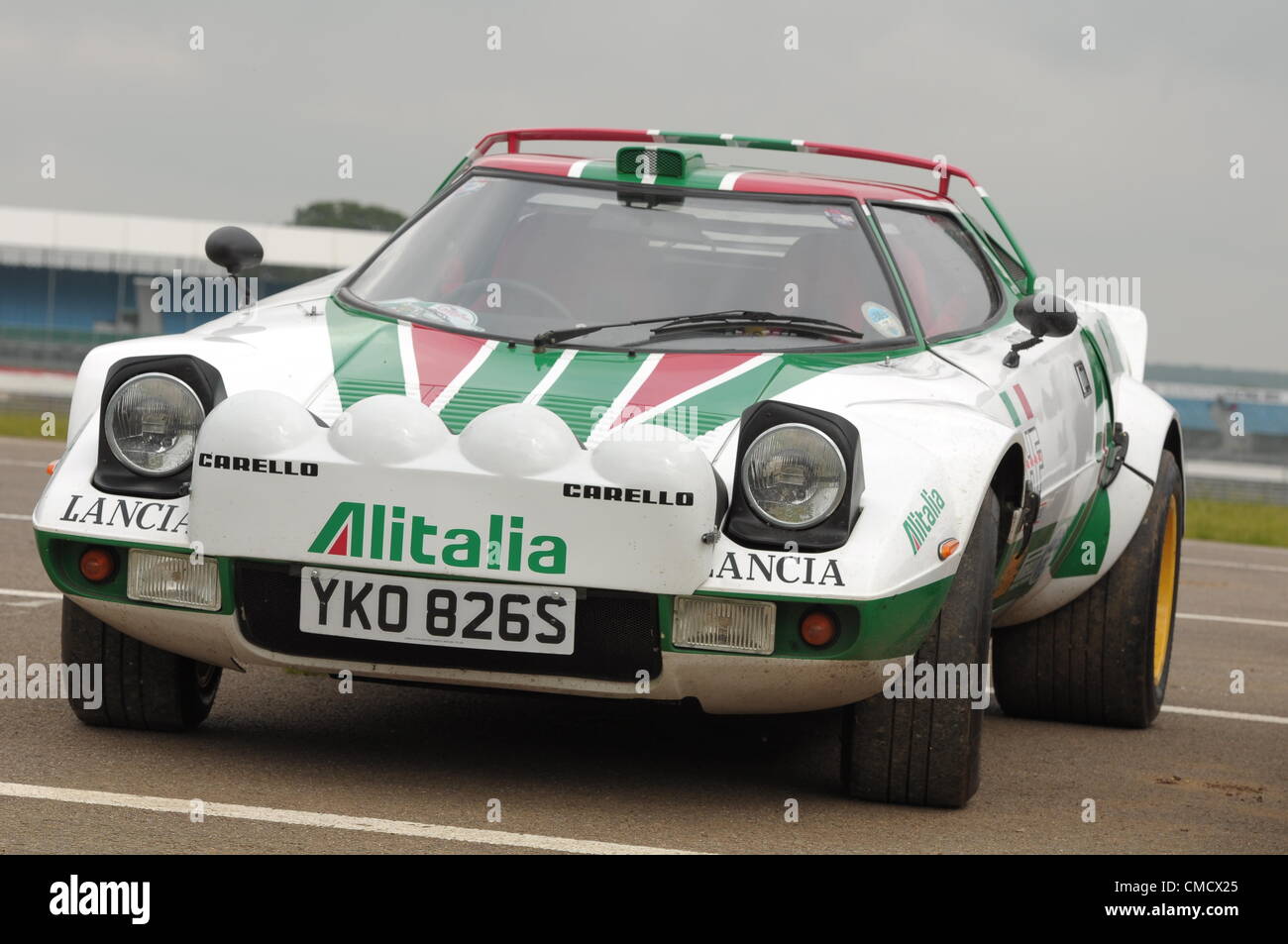 20th July 2012, Silverstone, UK A Lancia Stratos on display at Silverstone Classic 2012 Stock Photo