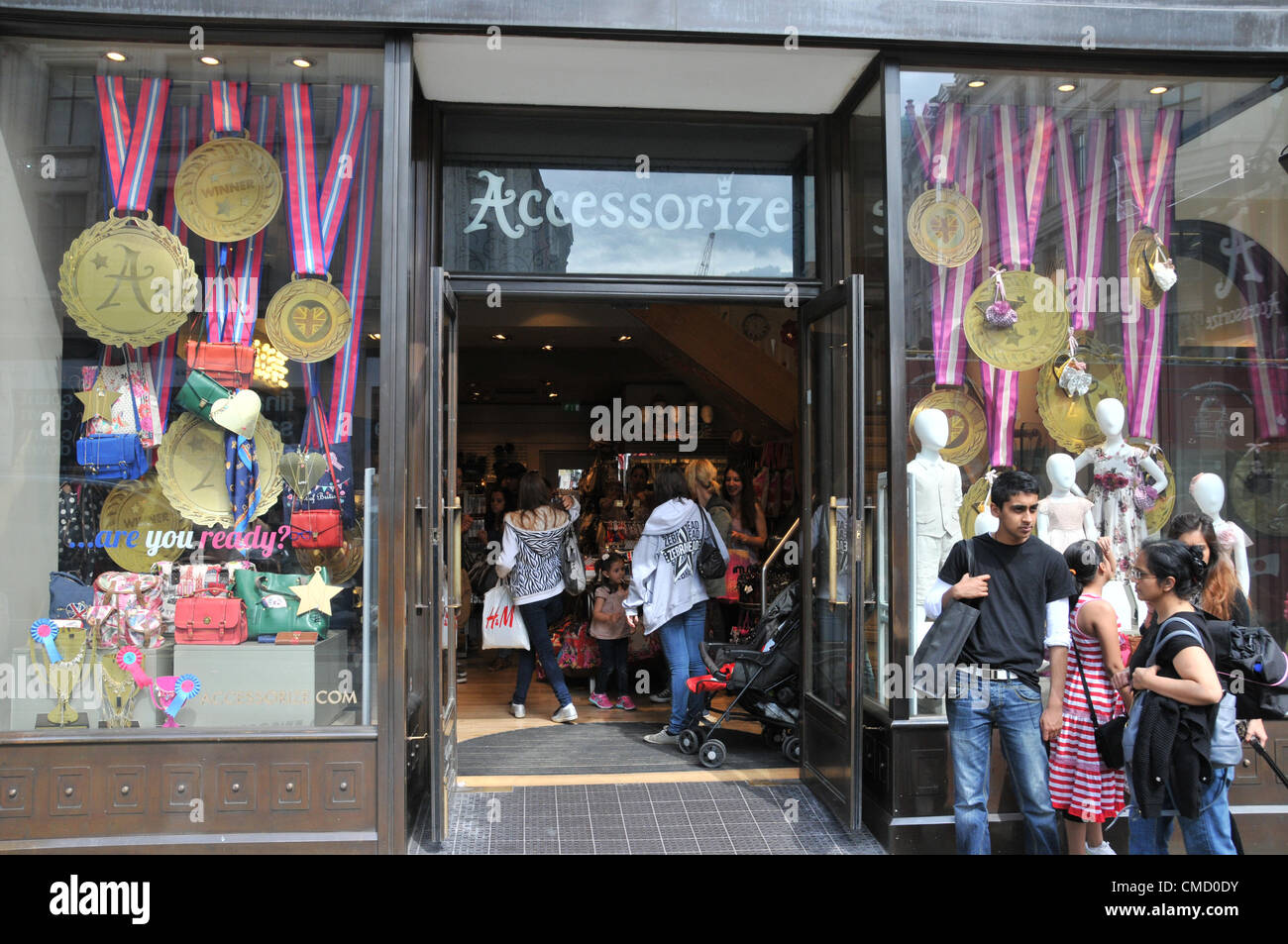 Regent Street, London, UK. 21st July 2012. Accessorize store window