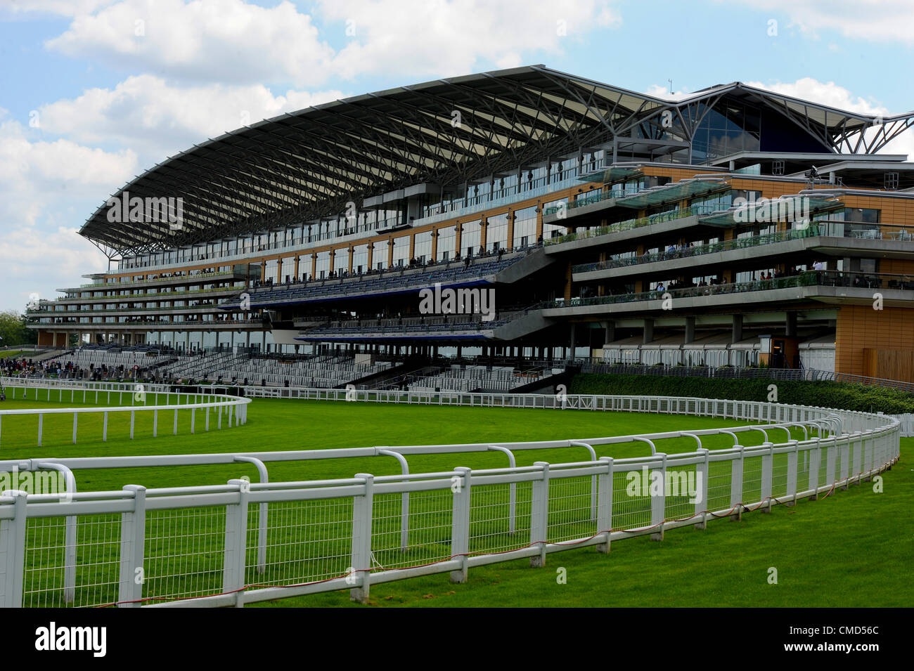 22.07.2012 Ascot, England. The Ascot Pavillion during the Ascot Betfair Weekend Featuring Property Raceday. Stock Photo