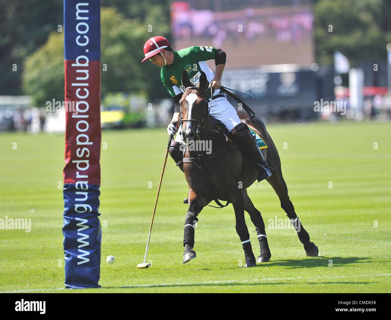 22.7.2012. Egham, Surrey, England. The AUDI International Polo featuring the Coronation Cup at Guards Polo Club, Smith's Lawn, Windsor Great Park, Egham, Surrey, England on 22 July 2012. Stock Photo