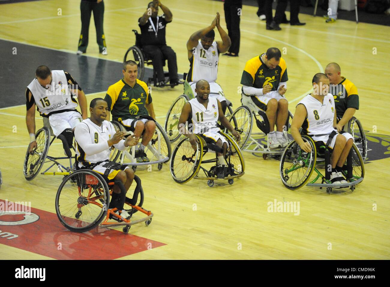 JOHANNESBURG, SOUTH AFRICA JULY 22, SA Players during the SASOL Wheelchair Basketball match