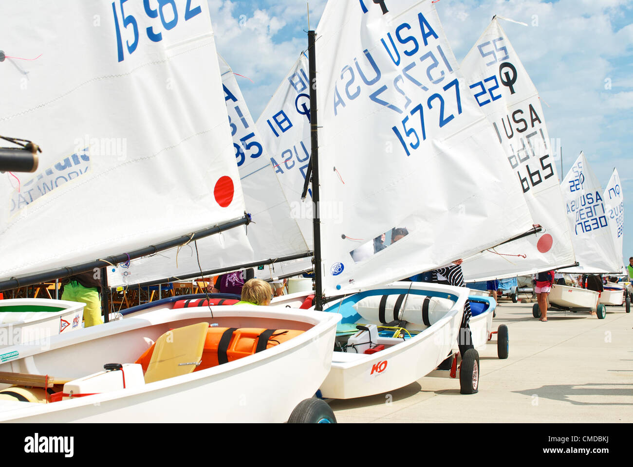 USODA National Championships - The U.S. Optimist Dinghy Nationals Stock Photo