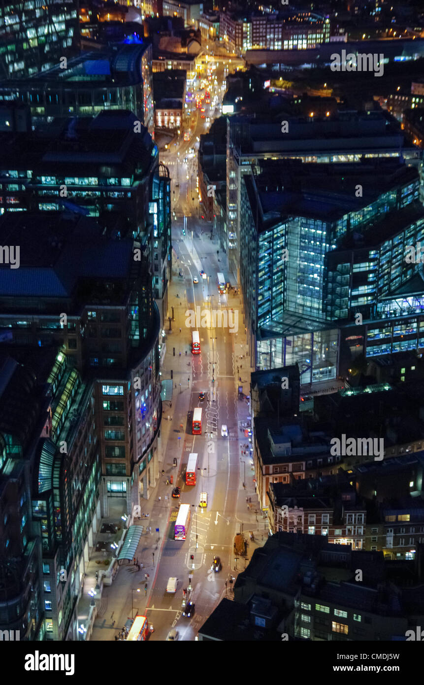 City of London skyline at night. Stock Photo