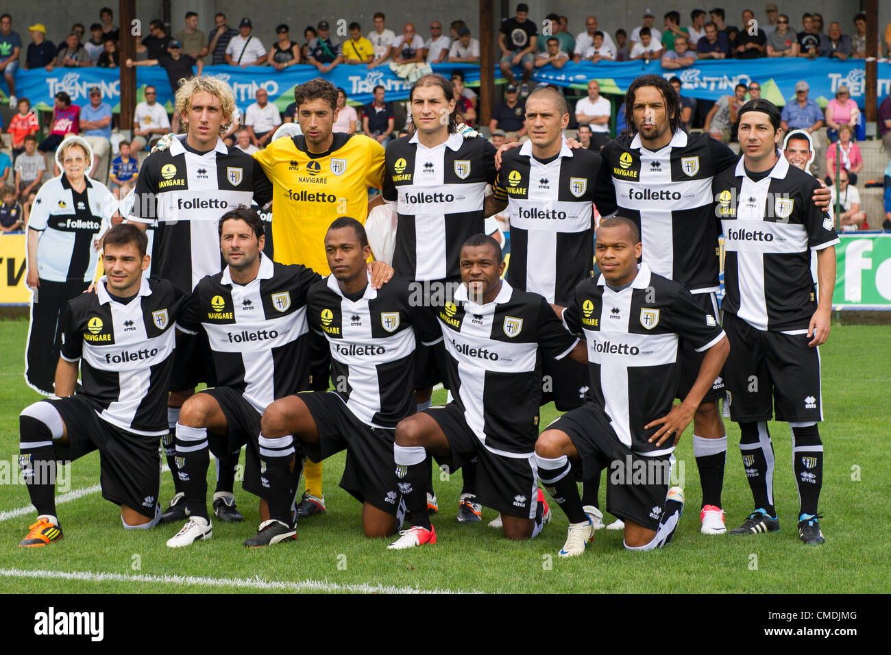Parma team group lineup, JULY 21, 2012 Football / Soccer (Top row