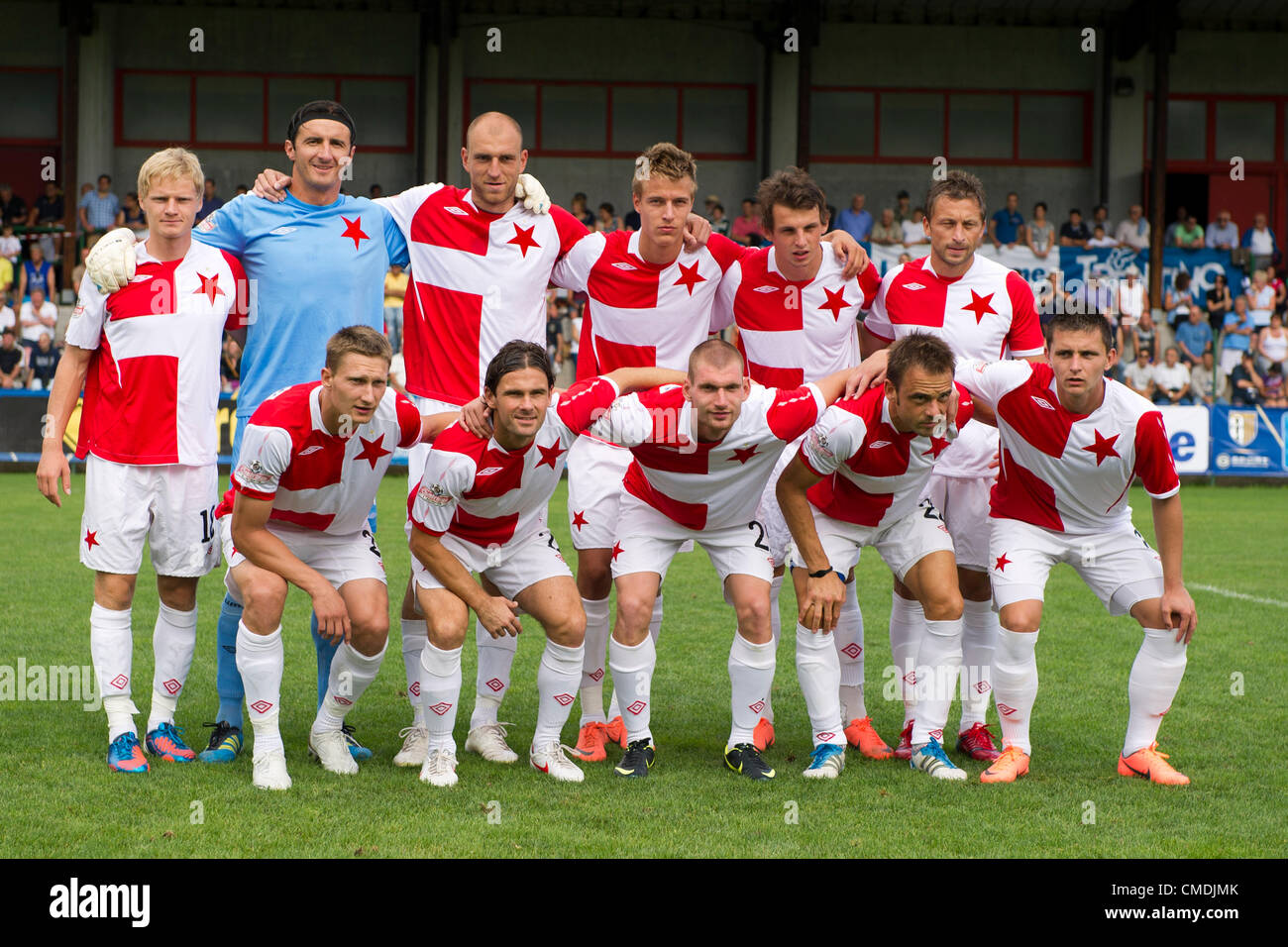 Slavia Praha team group line-up, JULY 21, 2012 - Football / Soccer