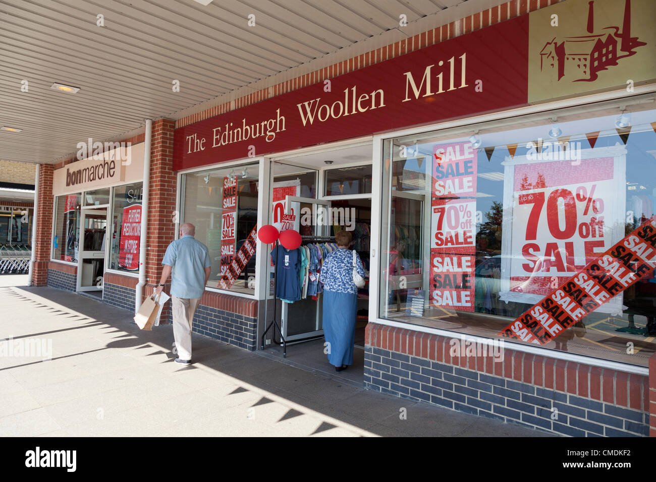England 25 July 2012. recession hit high street discounts and closures. Massive sales to attract