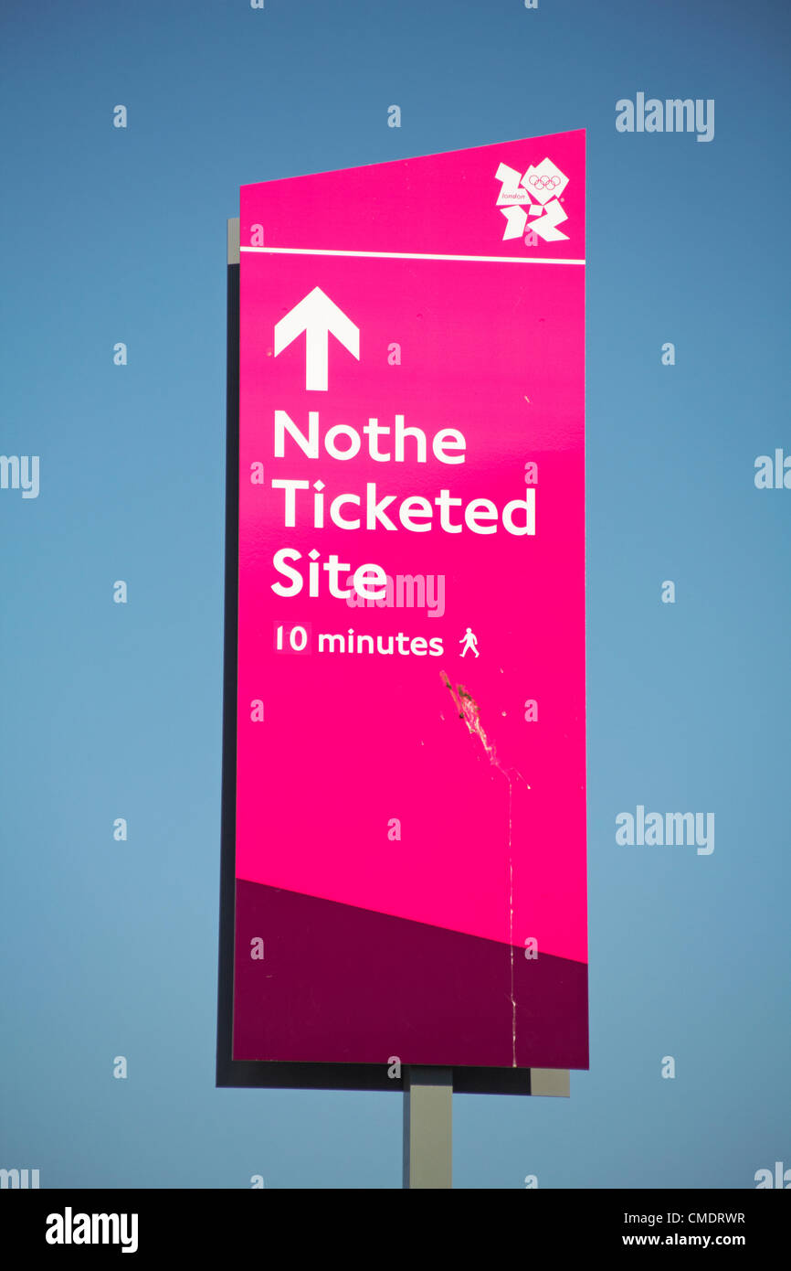 Weymouth, UK Wednesday 25 July 2012. Final preparations for the ...