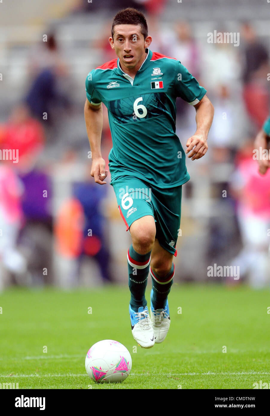 HECTOR HERRERA MEXICO MEXICO ST JAMES PARK NEWCASTLE ENGLAND 26 July 2012 Stock Photo