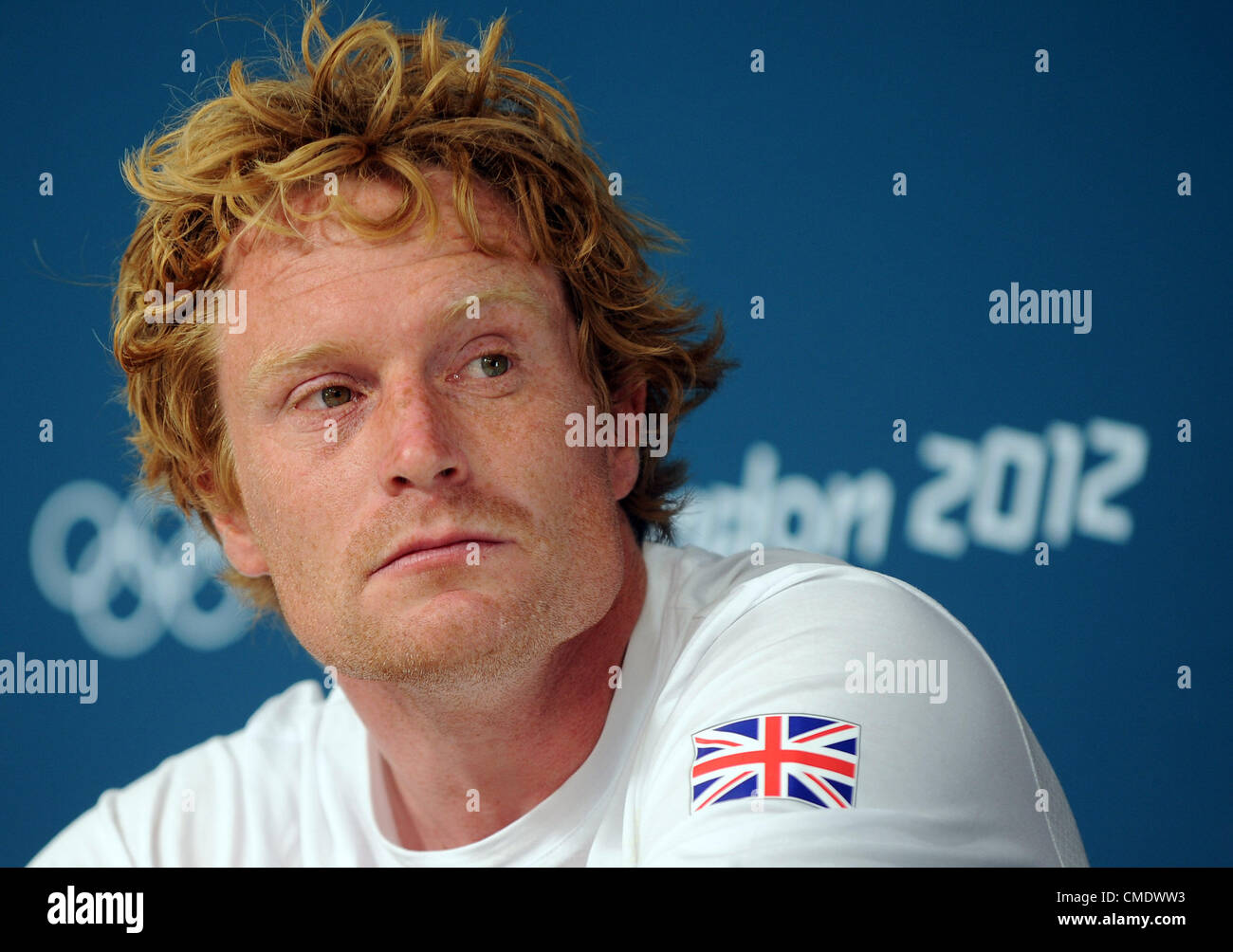 Olympic Sailing press conference, Ben Rhodes of Great Britain Stock Photo