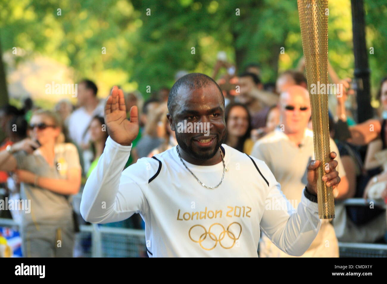 London Olympics Torch relay Stock Photo Alamy