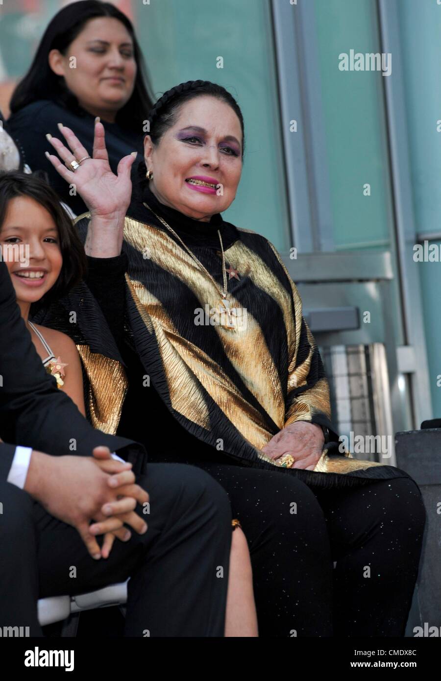 Flor Silvestre at the induction ceremony for Star on the Hollywood Walk