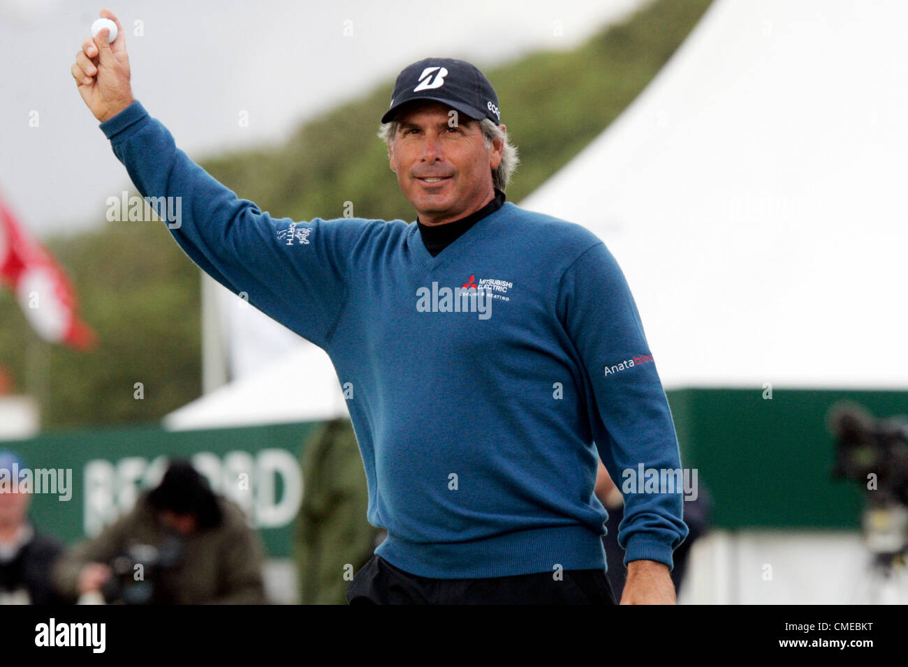 Ayrshire, UK. 29th July, 2012. Fred COUPLES winner of the The Rolex Senior Open Championship from Turnberry. Stock Photo
