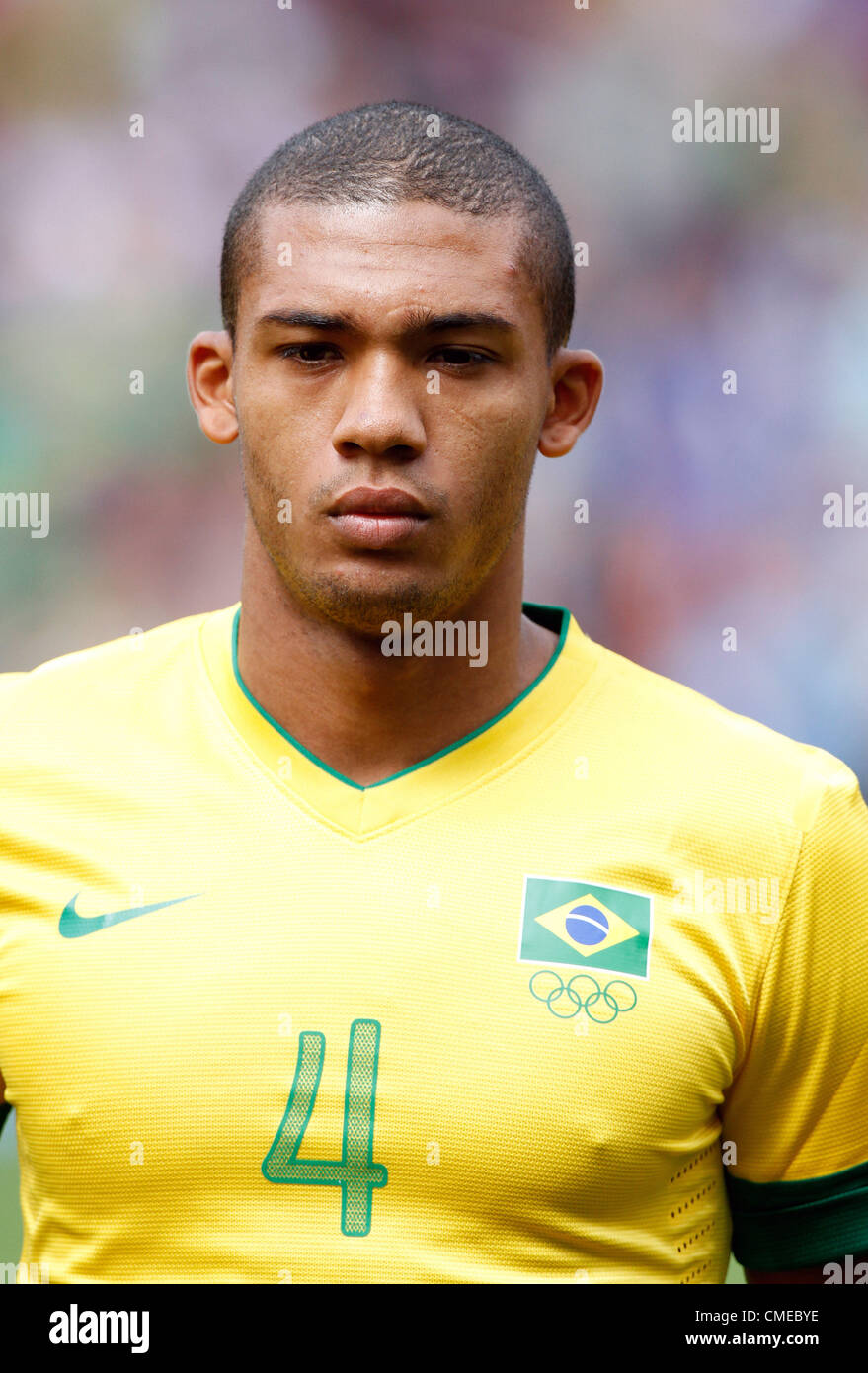 JUAN JESUS BRAZIL OLD TRAFFORD MANCHESTER ENGLAND 29 July 2012 Stock Photo