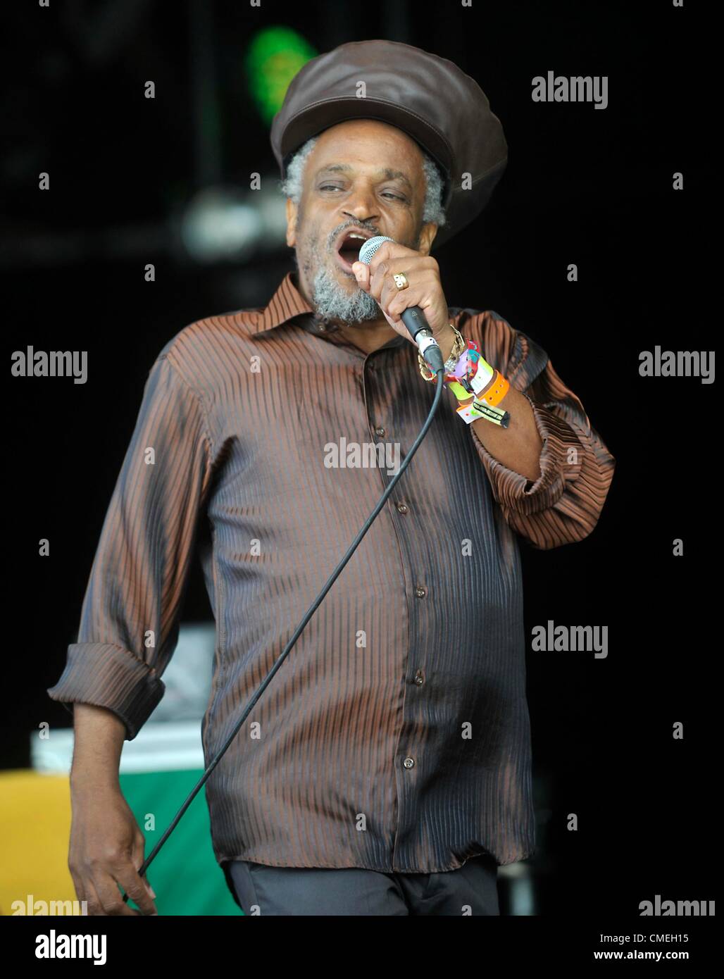 29th July 2012. Little Roy live on stage at Camp Bestival Lulworth castle Dorset. Stock Photo