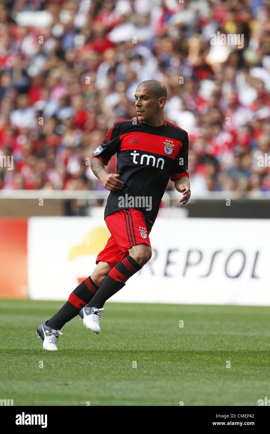 Maxi Pereira (Benfica), JULY 27, 2012 - Football / Soccer : Pre season match 'Eusebio Cup' between Benfica and Real Madrid, at the Luz Stadium, Lisbon, Portugal, July 27, 2012. (Photo by AFLO) Stock Photo