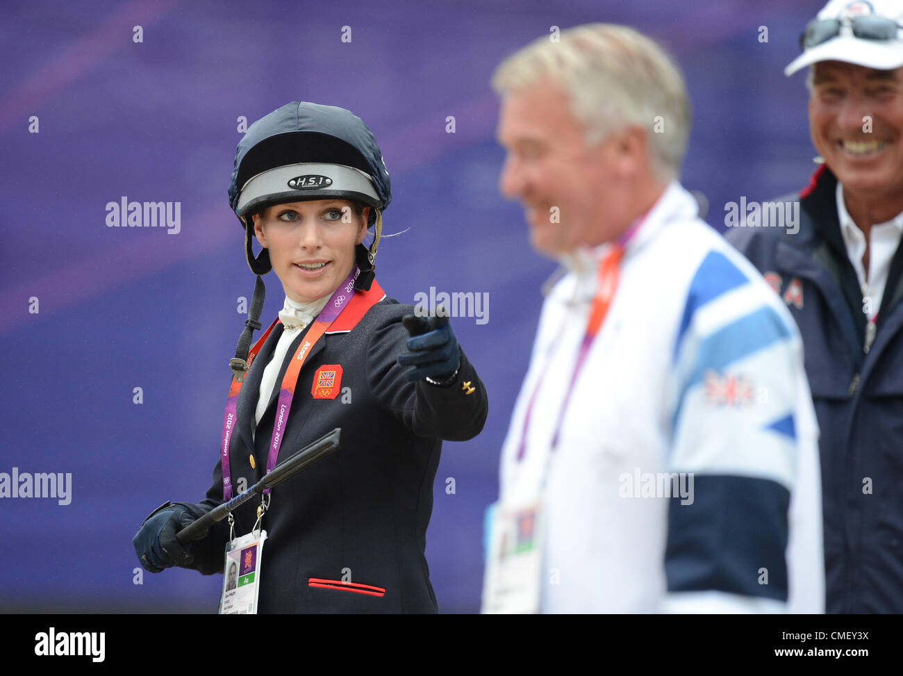 31.07.2012. Greenwich Park, London England. Zara Phillips of the