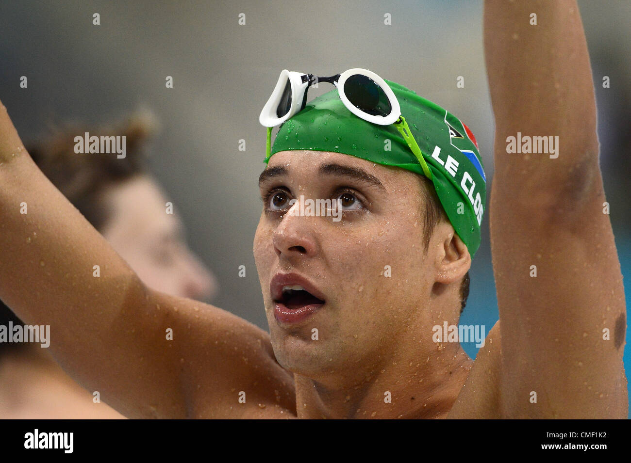 LONDON, ENGLAND - JULY 30, Chad le Clos of South Africa during the Mens ...