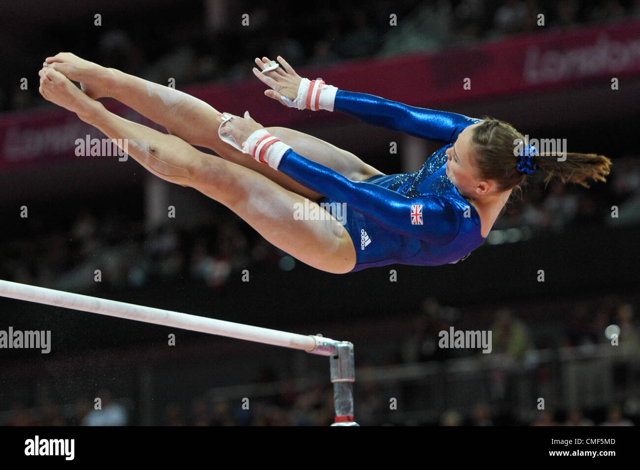31.07.2012. London, England. Olympic Games.   Gymnastics Womens Team Finals   Greenwich Arena . Hannah Whelan Stock Photo