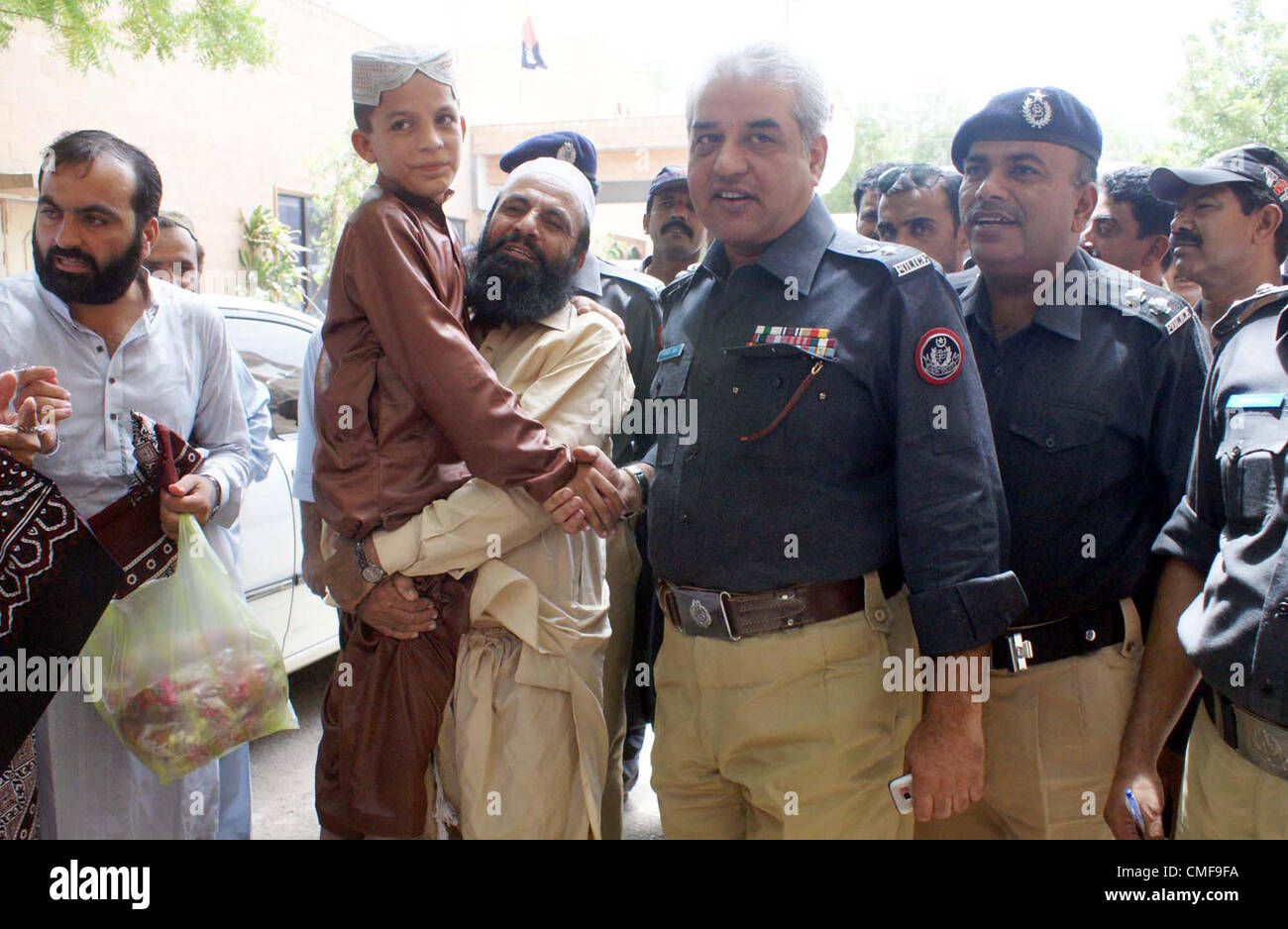 Senior Superintendent of Police (SSP), Pir Fareed Jan Sarhandi along ...