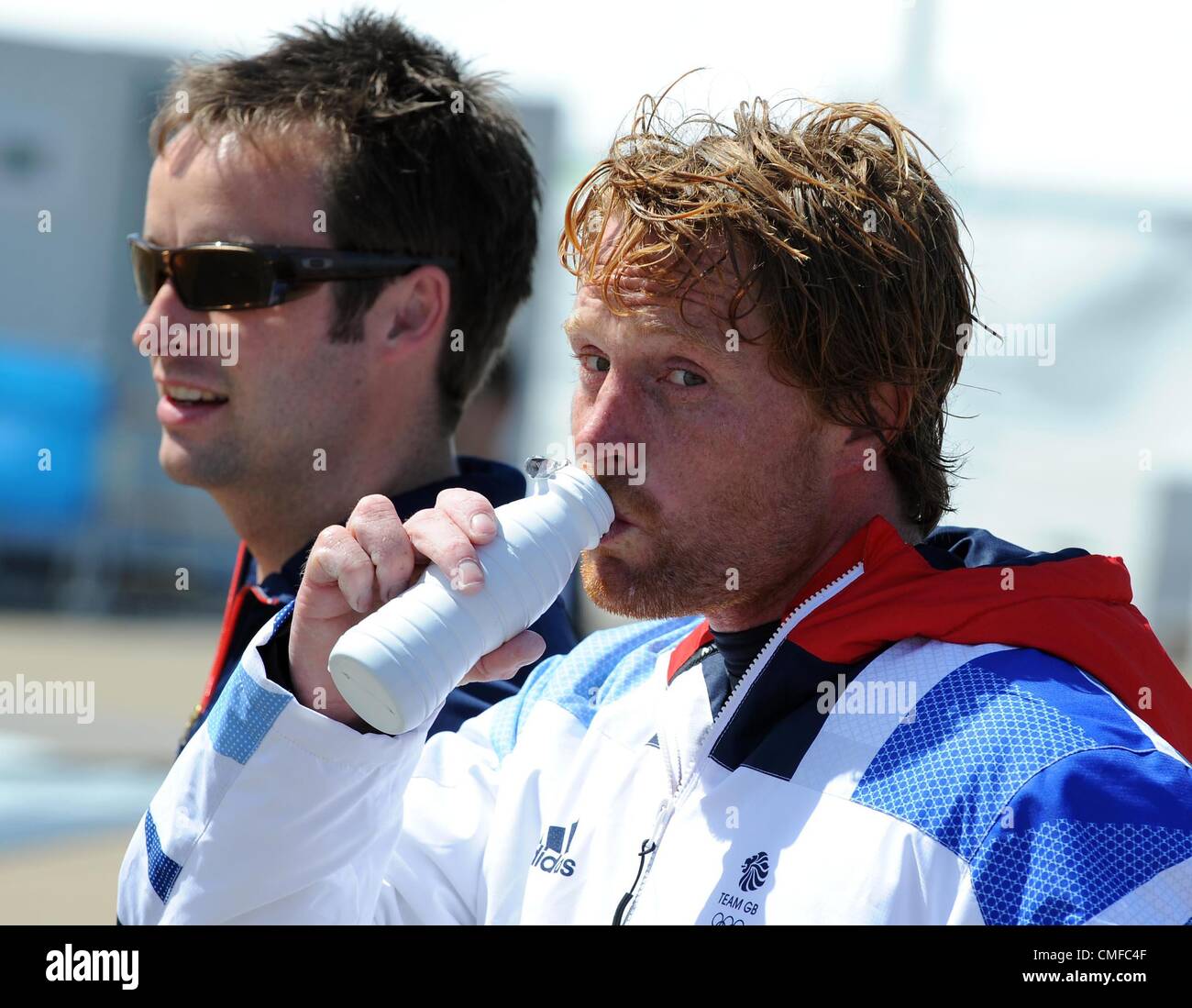London 2012 Olympics: Sailing, Ben Rhodes of Great Britain Stock Photo