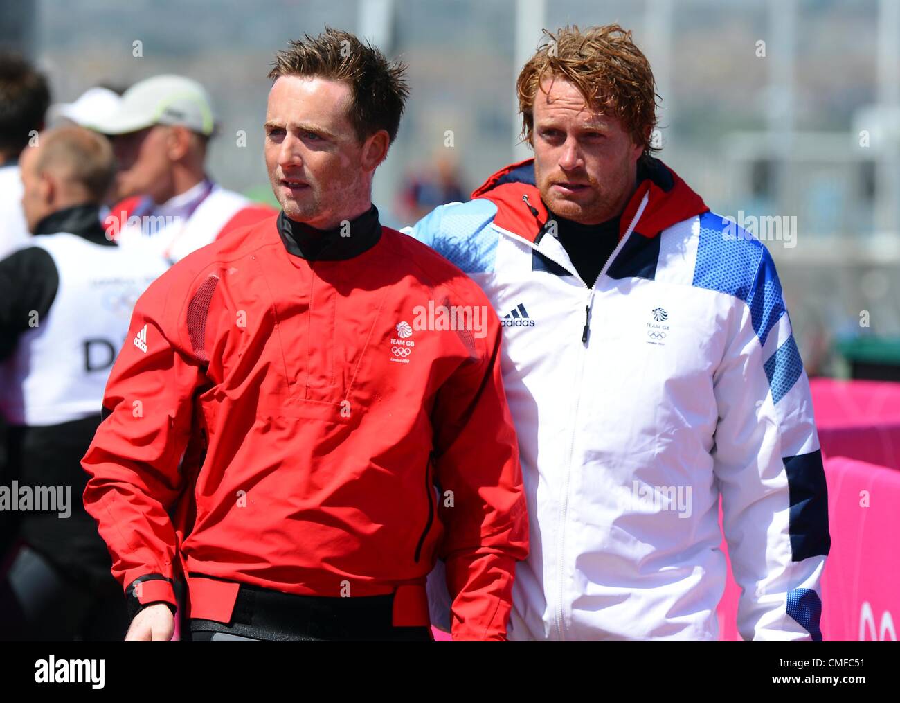 London 2012 Olympics: Stevie Morrison and Ben Rhodes of Great Britain Stock Photo