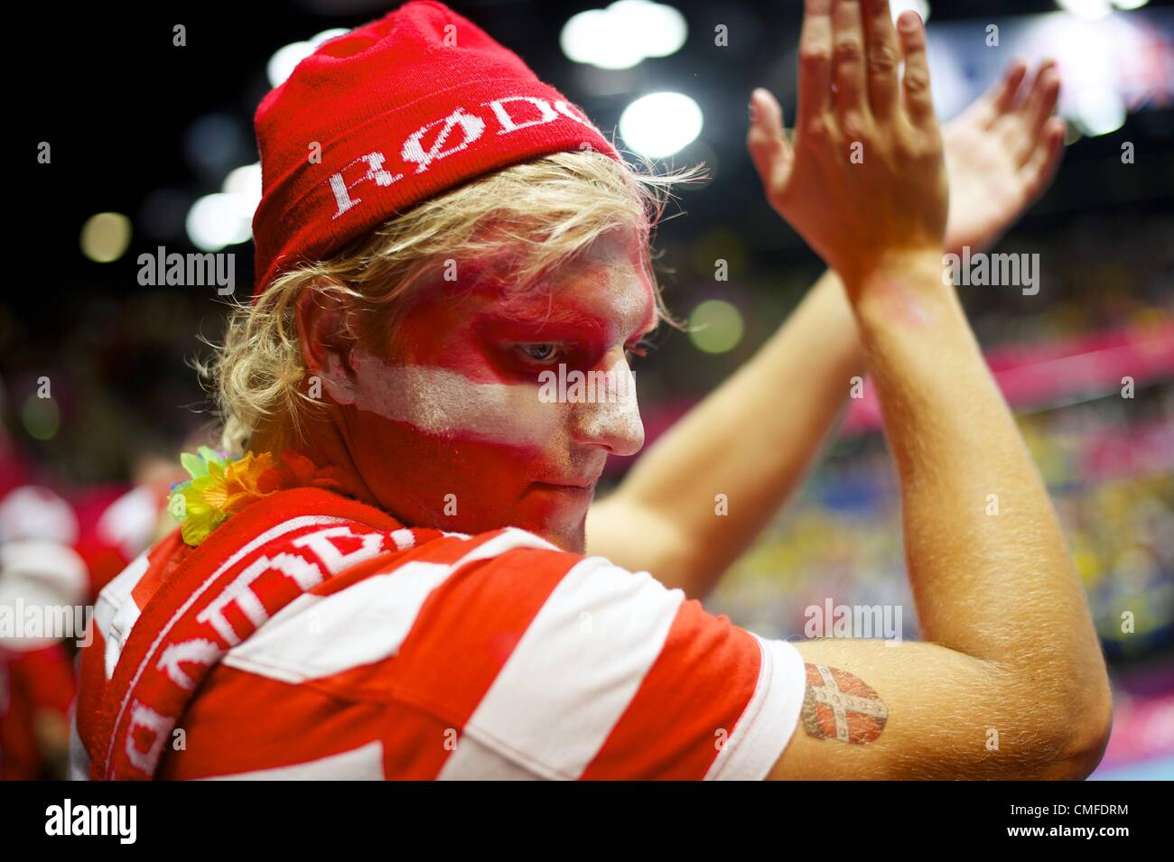 Aug. 2, 2012 London, England, United Kingdom Danish fans attend the