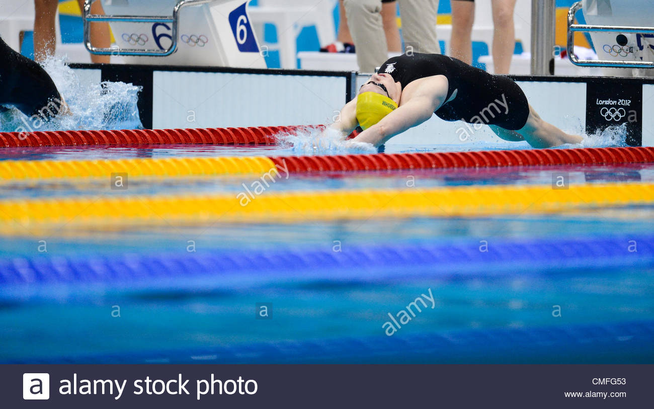 Australia Competes In The Women S 4 X 100m Medley Relay Heats Held At Stock Photo Alamy