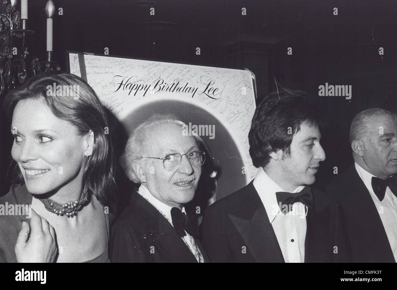AL PACINO with Marthe Keller and Lee Strasberg.(Credit Image: © Irv