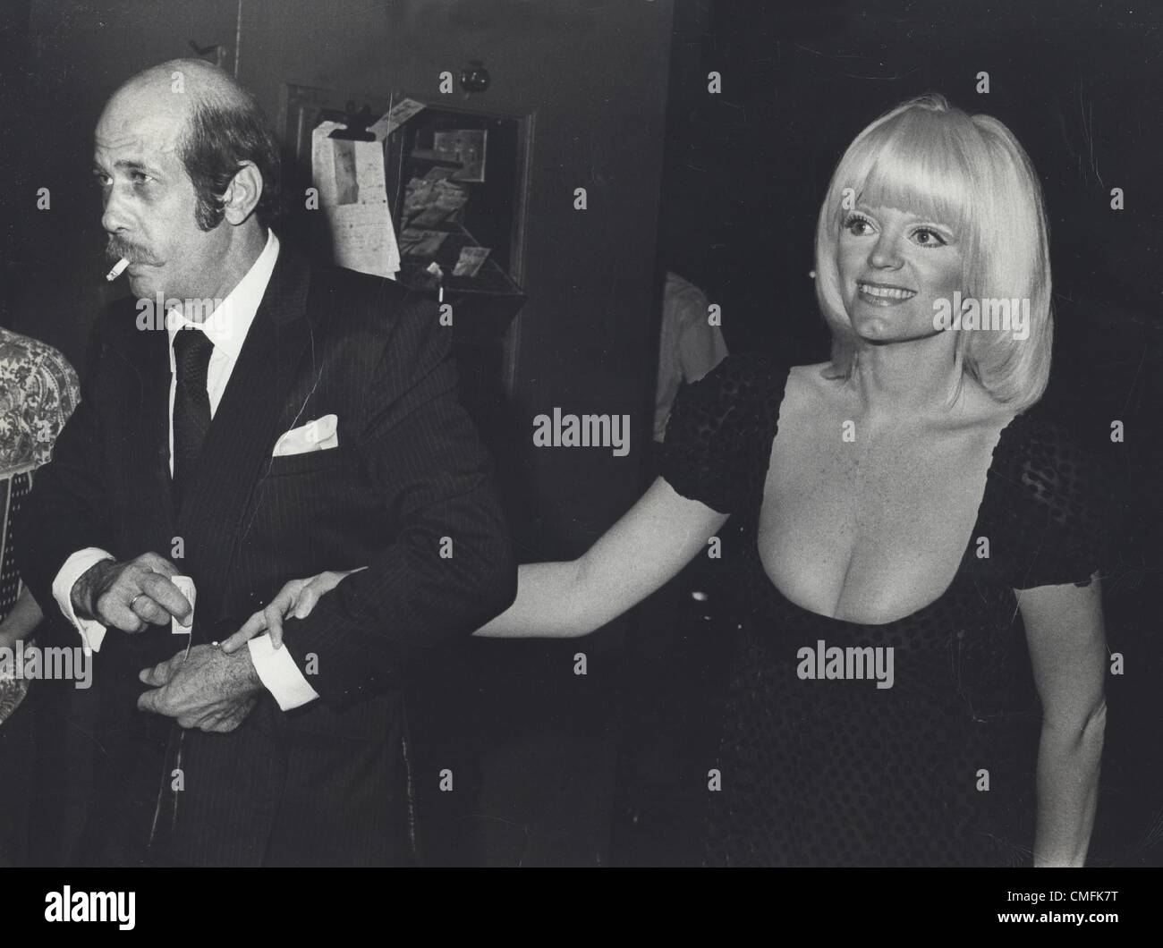 CAROL WAYNE with husband at NBC party for Johnny Carson in Hollywood