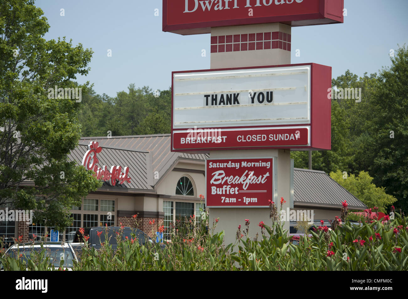 Aug. 3, 2012 Jonesboro, GA A 'ChickfilA restaurant near the founder's home south of