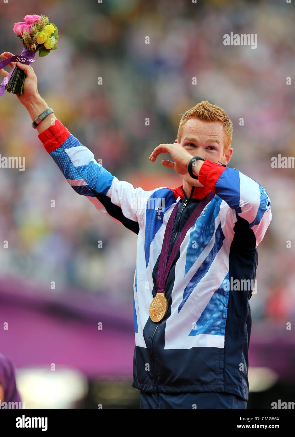 Greg Rutherford Hand GREG RUTHERFORD MEDAL CEREMONY Stock Photo - Alamy