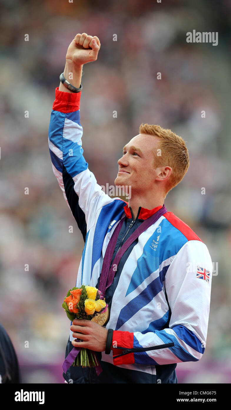 Greg Rutherford Hand GREG RUTHERFORD MEDAL CEREMONY Stock Photo - Alamy