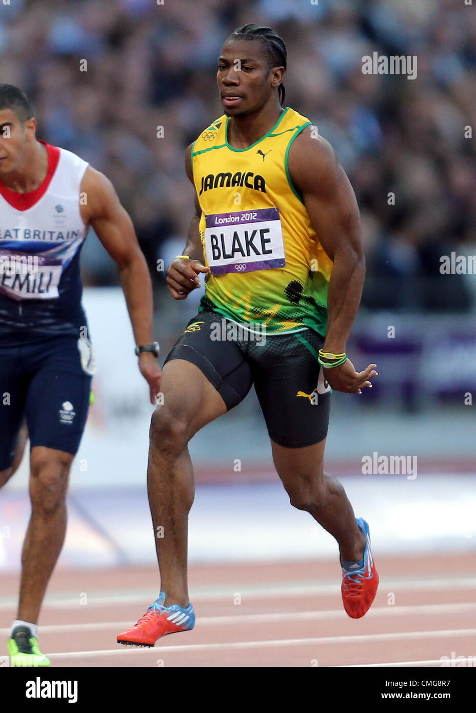 YOHAN BLAKE JAMAICA LONDON 2012 OLYMPIC GAMES, MENS 100M SEMI FINAL ...