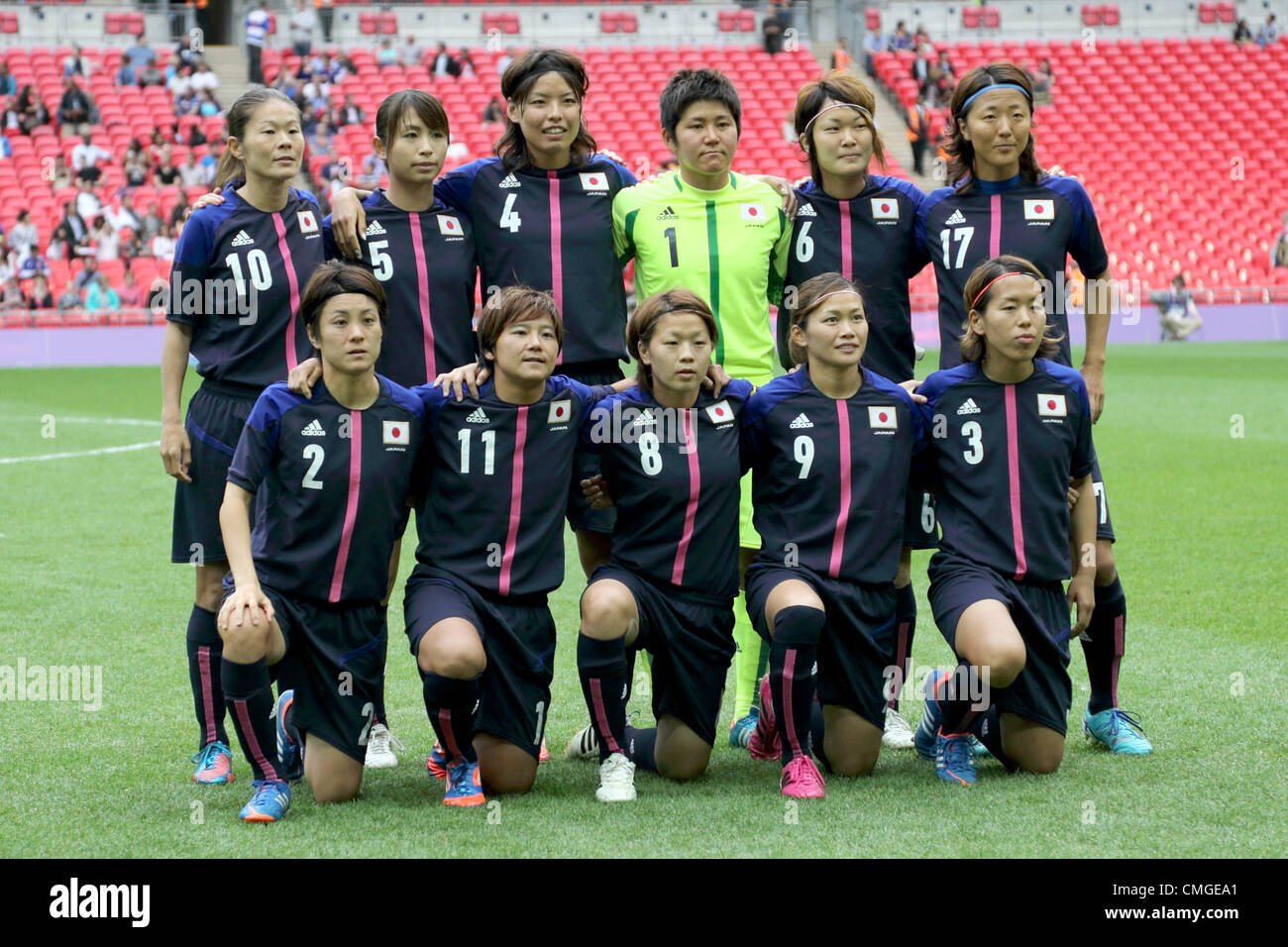 Japan Women's team group lineup (JPN), AUGUST 6, 2012 Football