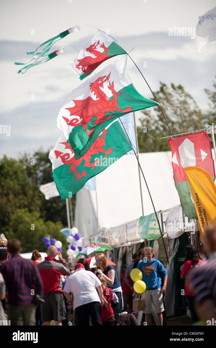 Monday 6 August 2012 The National Eisteddfod of Wales, held this year on a disused airfield in Llandow, in the Vale of Glamorgan, on the outskirts of Cardiff photo © keith morris Stock Photo