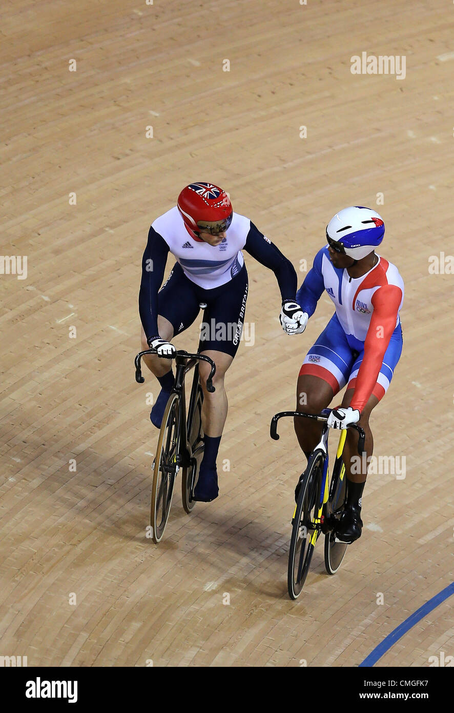 GREGORY BAUGE & JASON KENNY FRANCE & GREAT BRITAIN STRATFORD LONDON ENGLAND 06 August 2012 Stock Photo