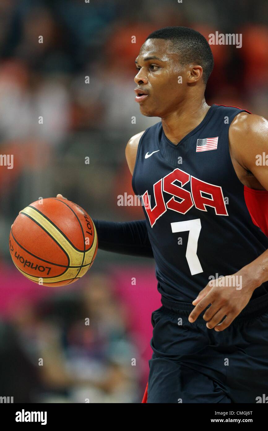 Free Shipping!!! #7 Russell Westbrook London 2012 Olympics USA