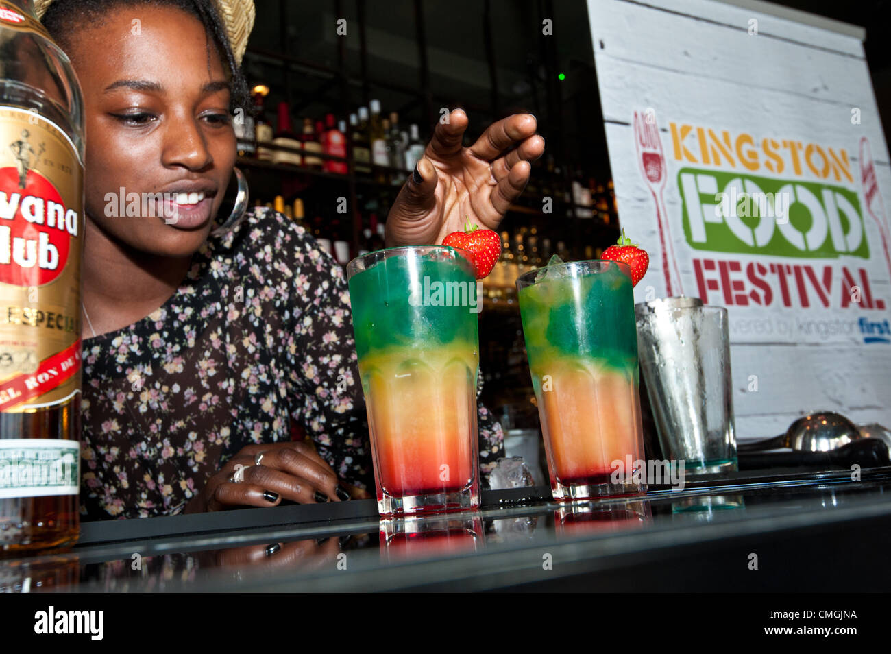 6th Aug 2012. Great Kingston Mix Off cocktail competition at the launch