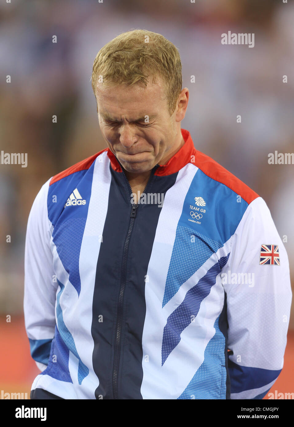 CHRIS HOY GREAT BRITAIN STRATFORD LONDON ENGLAND 07 August 2012 Stock Photo