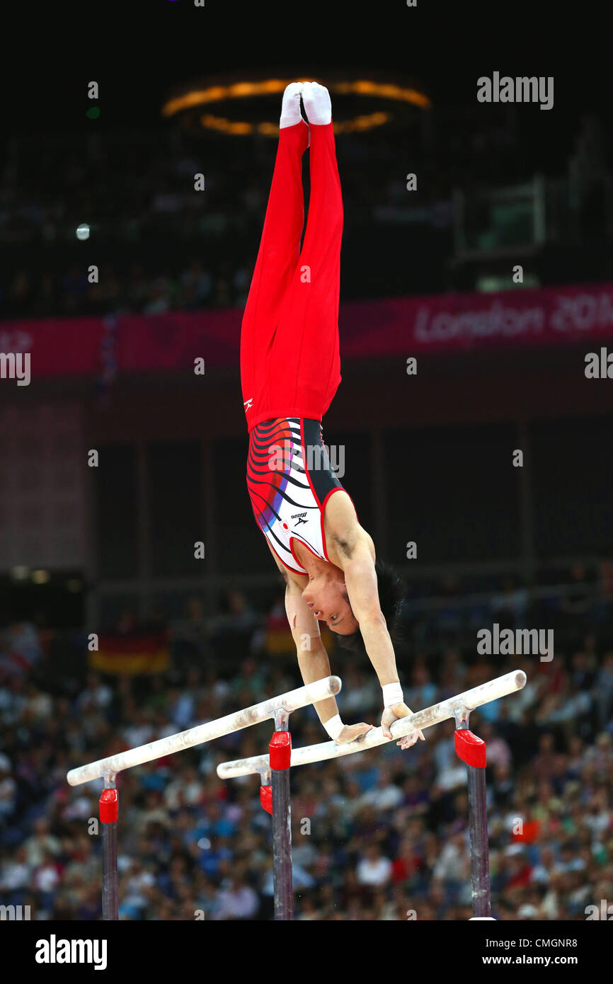 Yusuke Tanaka (JPN), AUGUST 7, 2012 Artistic Gymnastics Men's gymnastics parallel bars final