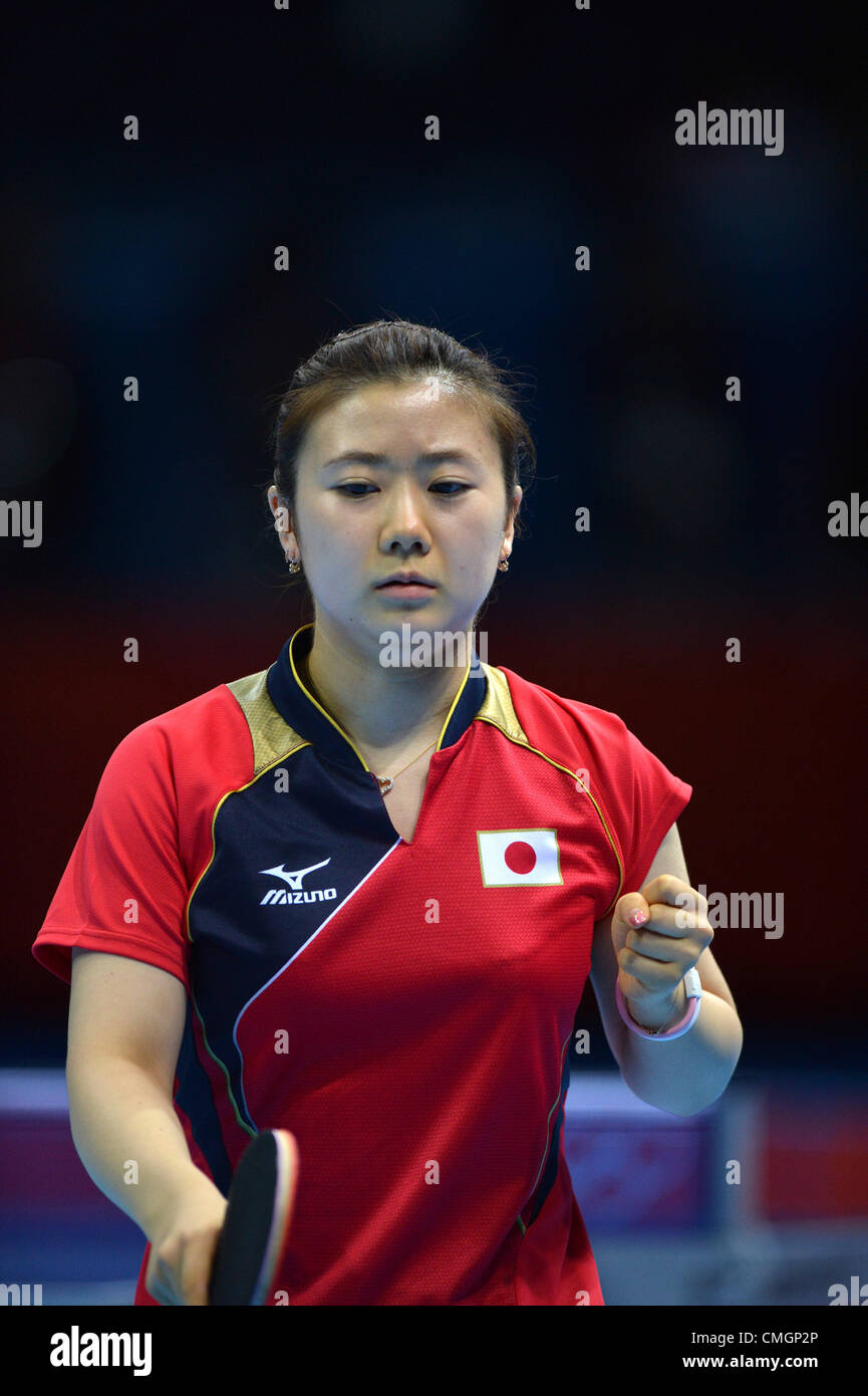 Ai Fukuhara (JPN), AUGUST 7, 2012 Table Tennis Women's Team Final