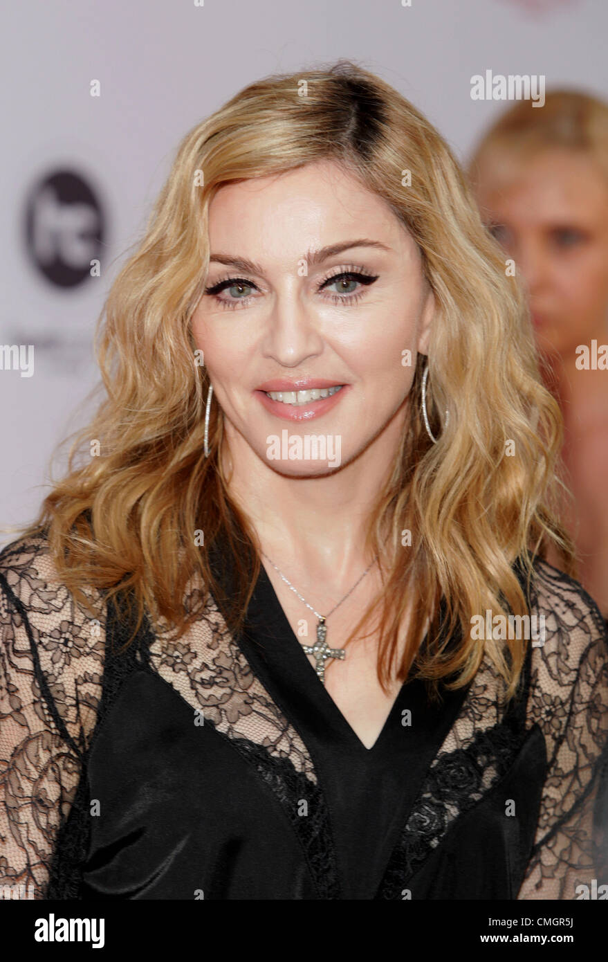 Aug. 6, 2012 - Moscow, Russia - August 06,2012. Moscow,Russia. Pictured: American singer Madonna attends the Hard Candy Fitness fitness club opening ceremony in Moscow. (Credit Image: © PhotoXpress/ZUMAPRESS.com) Stock Photo