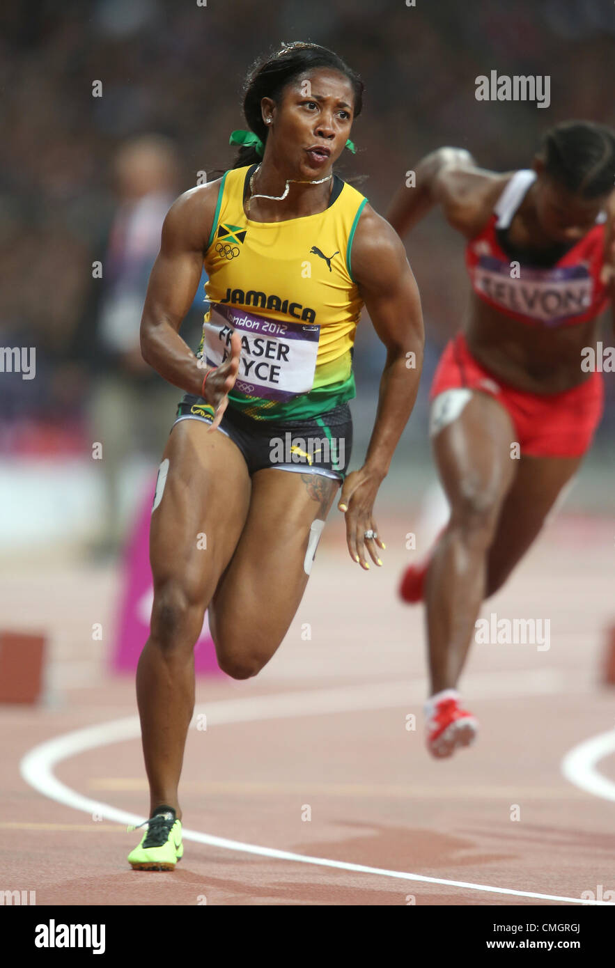 SHELLY-ANN FRASER-PRYCE 2012 OLYMPIC GAMES Stock Photo