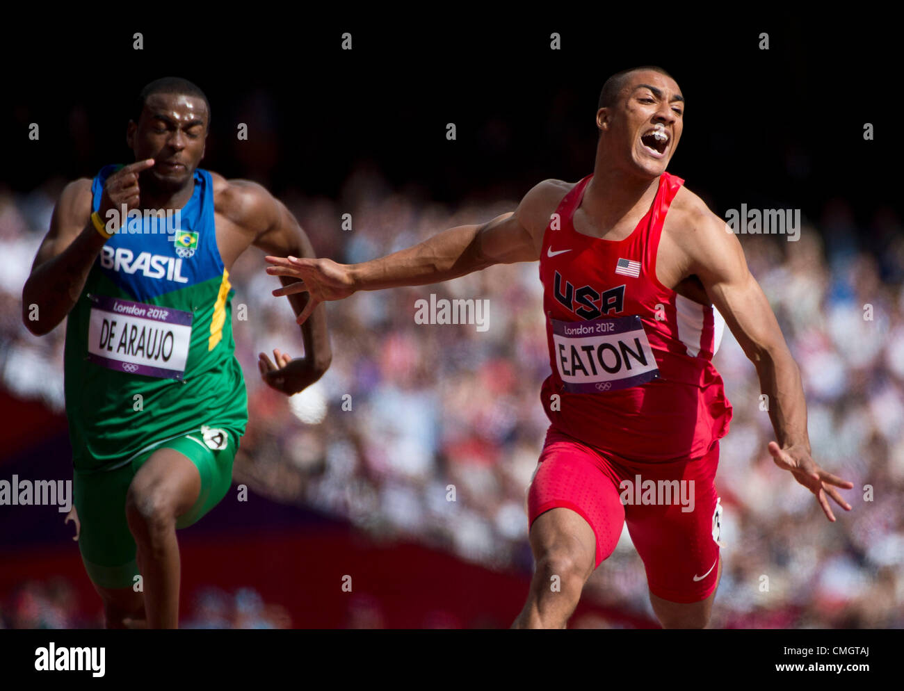  ASHTON EATON USA OLYMPIC DECATHLON 8X10 SPORTS ACTION PHOTO  (S) : Sports Fan Photographs : Sports & Outdoors