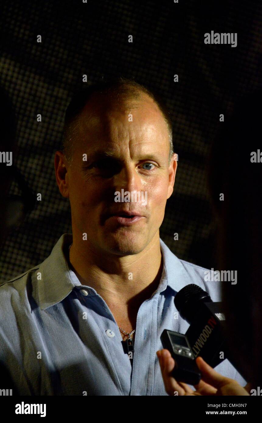 8th Aug 2012. Woody Harrelson at the after-party for BULLET FOR ADOLF Opening Night Party, Hurley's Saloon, New York, NY August 8, 2012. Photo By: Eric Reichbaum/Everett Collection Stock Photo