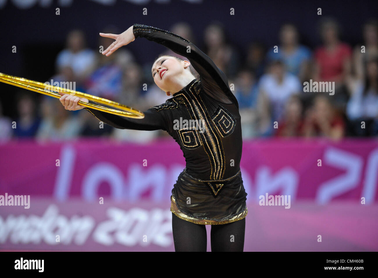 09.08.2012. London, England.  Gymnastics Rhythmic   Wembley  Arena . Alina Maksymenko  Ukraine Stock Photo
