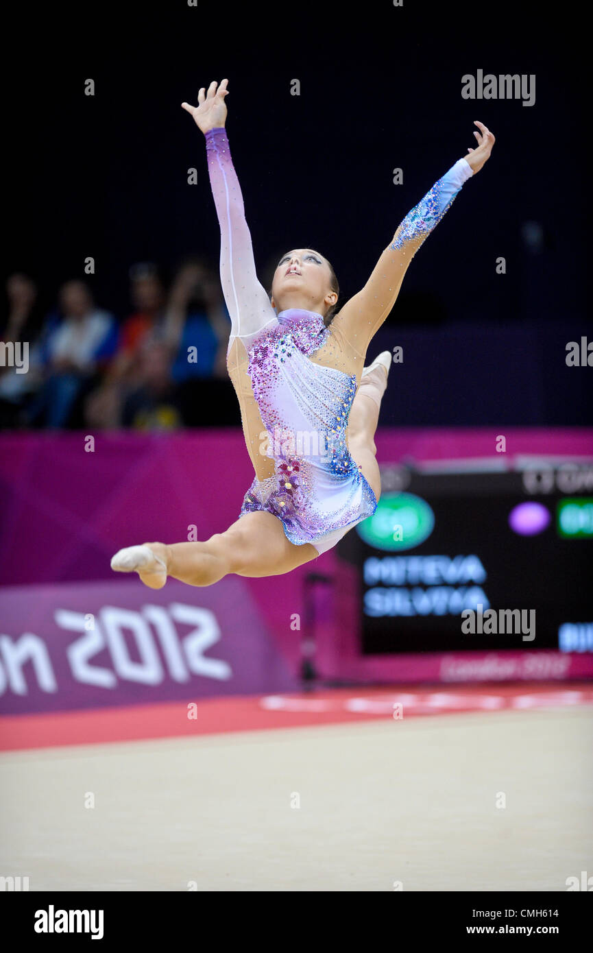 09.08.2012. London, England.  Gymnastics Rhythmic   Wembley  Arena . Silviya Miteva  Bulgaria Stock Photo