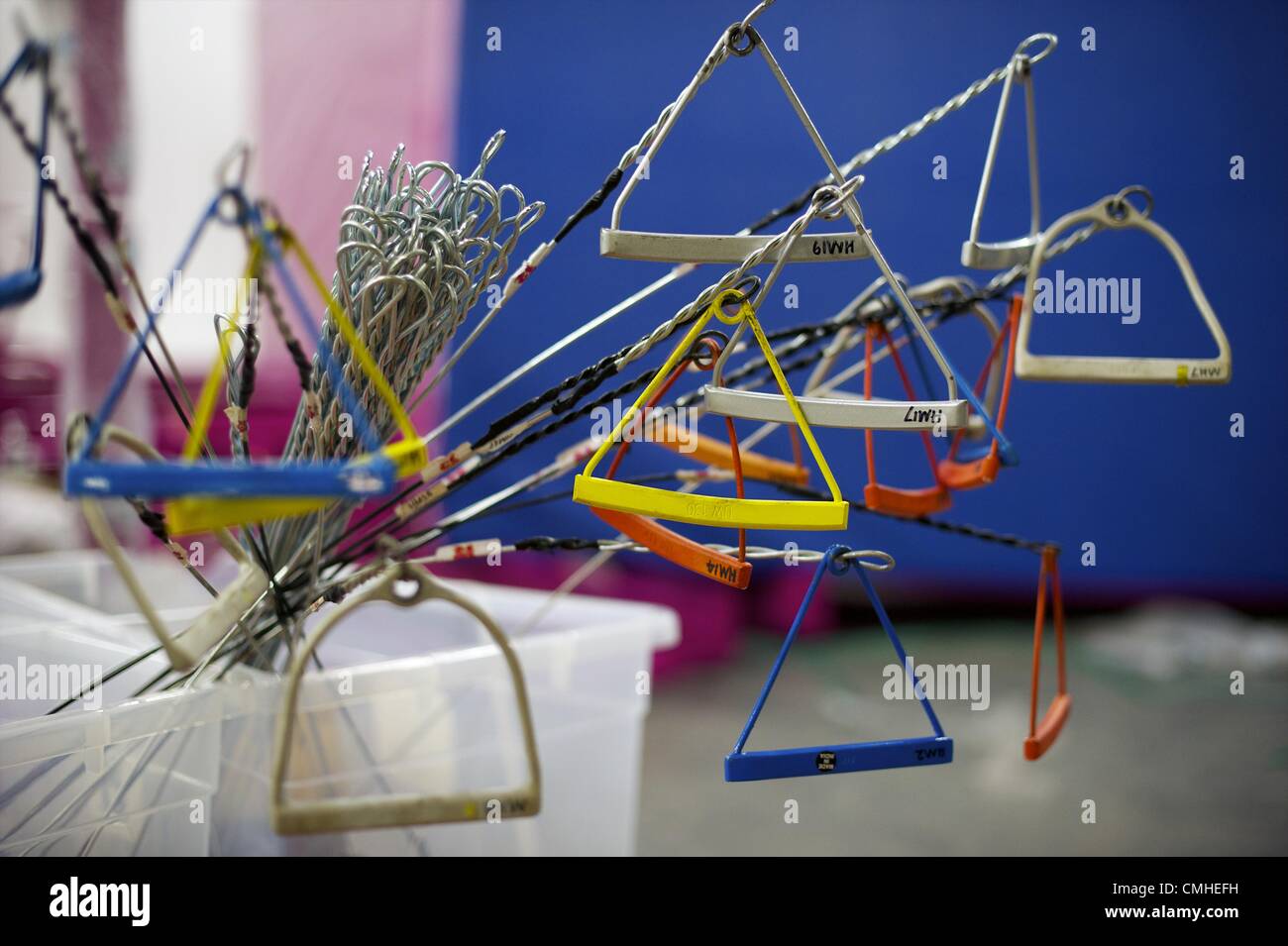 Aug. 10, 2012 London, England, United Kingdom A storage area in the