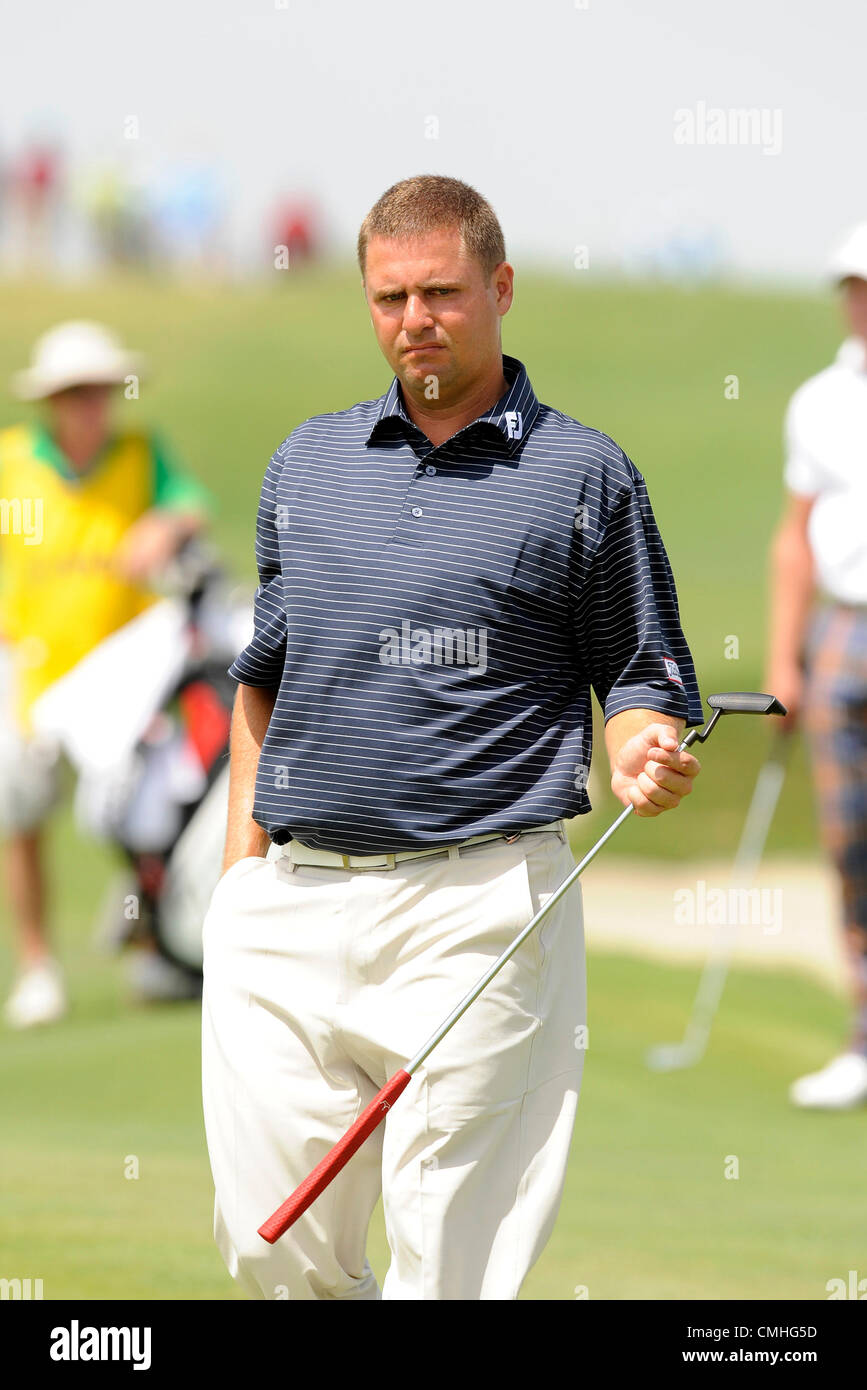 10th Aug 2012. 2012 August 10 | Friday: Doug Wade (USA) Dayton OH on the 15th green during the second round of the 94th PGA Championship on The Ocean Course at Kiawah Islands Resort on Kiawah Island, SC. Stock Photo