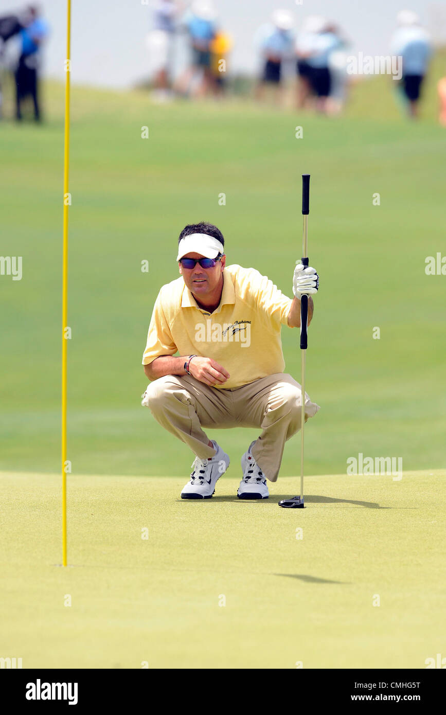 10th Aug 2012. 2012 August 10 | Friday: Rich Beem (USA) Austin TX on the 15th green during the second round of the 94th PGA Championship on The Ocean Course at Kiawah Islands Resort on Kiawah Island, SC. Stock Photo